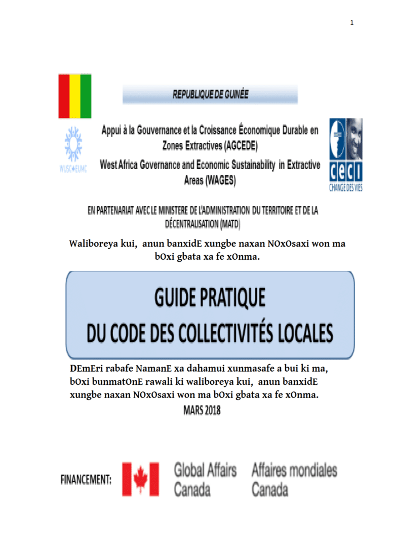 guide collectivites guinee
